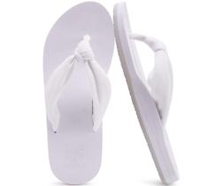 Chinelos KuaiLu para mulheres Arch Support Yoga Mat White 10