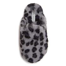 Chinelos Laura Ashley Scuff Plush Animal Print femininos cinza Chinelos Laura Ashley Scuff Plush Animal Print femininos cinza