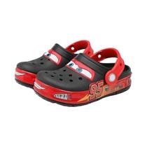 Chinelos LED Iluminados Disney Lightning McQueen Para Meninos E Meninas, Sandálias De Praia De