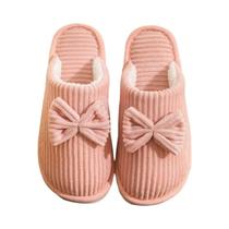 Chinelos Leves Femininos Com Laço, Confortáveis, Macios E Quentes, Chinelos De Algodão Para Uso Chinelos Leves Femininos Com Laço, Confortáveis, Macios E Quentes, Chinelos De Algodão Para Uso