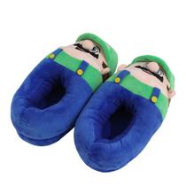 Chinelos Marios Lugis Anime Plush Cute Warm para 35 a 43 jardas