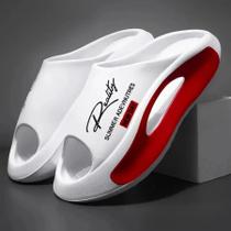 Chinelos masculinos e femininos moda antiderrapante casal chinelos EVA 2 cores 36-45