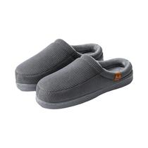 Chinelos Masculinos Quentes E Macios De Corduroy Listrado Com Palmilha De Espuma De Memória E Sola Chinelos Masculinos Quentes E Macios De Corduroy Listrado Com Palmilha De Espuma De Memória E Sola