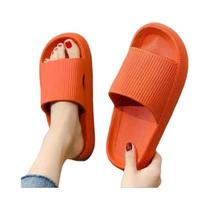 Chinelos masculinos usam sola grossa antiderrapante verão quartos banheiro chuveiro sandálias Eva