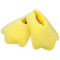 Chinelos Meanplan Duck Yellow Fluffy Cartoon 30x20 cm, tamanho 6,5-8,5