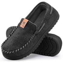 Chinelos Mocassim Masculinos HomeTop em Microsuede com Espuma de Memória Chinelos Mocassim Masculinos HomeTop em Microsuede com Espuma de Memória