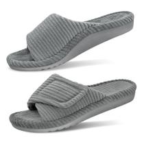 Chinelos ortopédicos femininos GRITHEIM Arch Support cinza US 9