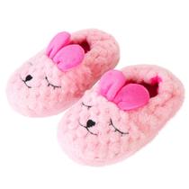 Chinelos Owlike Toddler Girls Bunny Winter Pink Corduroy Chinelos Owlike Toddler Girls Bunny Winter Pink Corduroy