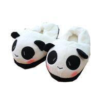 Chinelos Panda Warm Lovely Anime Home Plush 28 cm unissex Chinelos Panda Warm Lovely Anime Home Plush 28 cm unissex