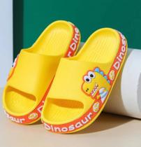 Chinelos Papete Slide Conforto Infantil Sandália Papete Dinossauro