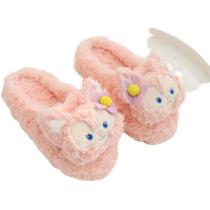 Chinelos rosa Belle Princess Warm Plush antiderrapantes para uso interno