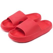 Chinelos rosyclo Cloud Soft, antiderrapantes, vermelhos, internos e externos