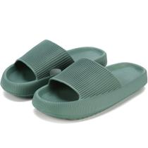 Chinelos rosyclo Cloud Soft Thick Sole, antiderrapantes, verdes