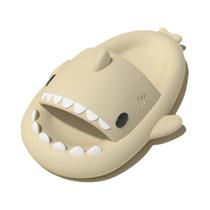 Chinelos Rosyclo Shark Design, macios, leves, antiderrapantes, bege