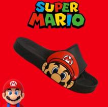 Chinelos Super Mario para crianças, antiderrapante, fundo macio, sandálias respiráveis