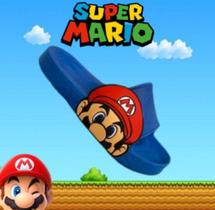 Chinelos Super Mario para crianças, antiderrapante, fundo macio, sandálias respiráveis