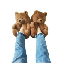 Chinelos Teddys Bears Warm Plush Home Anime tamanho 35-41