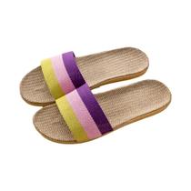 Chinelos unissex de tecido verão slip-on casa chinelos respiráveis macios chinelos internos