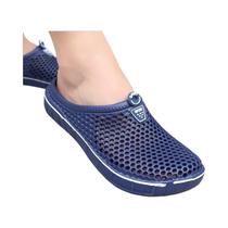 Chinelos Unissex Respiráveis De Verão, Estilo Slip-On, Cor Sólida, Modelo Para Casais