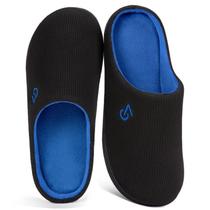 Chinelos VeraCosy Masculinos com Espuma de Memória para Uso Interno e Externo Azul Chinelos VeraCosy Masculinos com Espuma de Memória para Uso Interno e Externo Azul