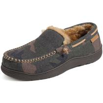 Chinelos Zigzagger Moccasin Memory Foam para homens, camuflagem