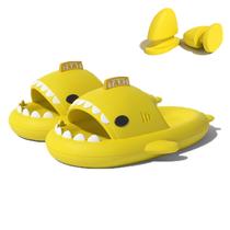 Chinelos Zureto Shark Slides Cloudy 3D Funny Fins unissex 7 Chinelos Zureto Shark Slides Cloudy 3D Funny Fins unissex 7