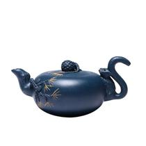 Chinese Tea Pots Purple Clay Teapot Beauty Kettle Raw Ore Azure Mud Handmade Teaware Tie Guanyin Tea Ceremony Gifts Bules