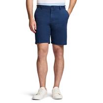 Chino Short IZOD Classic Saltwater para homens Cadet Navy, tamanho 31