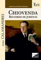Chiovenda. Recuerdo de Juristas - Ediciones Olejnik Chiovenda. Recuerdo de Juristas - Ediciones Olejnik