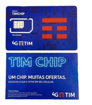 Chip 4G Pré Pago Triplo Corte - Tim