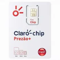 Chip Claro Prezão com Recarga Inclusa de R 10,00