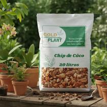 Chip coco para orquídea flores plantas 20 litros