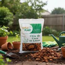Chip de coco para Orquídes, Plantas, Flores 10 litros - Gold Plant