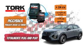 Chip de Potência Piggyback para Peugeot 2008 1.0 Turbo com Bluetooth