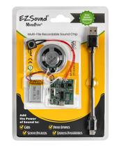 Chip de som gravável EzSound Multiplay com botão Chip de som gravável EzSound Multiplay com botão
