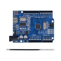 Chip Oficial UNO R3 MEGA328P Para Arduino UNO R3 Com Cabo USB TYPE-C, Placa De Desenvolvimento