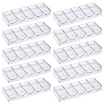 Chip Rack JIESITE Acrílico transparente para 100 chips (10 unidades)