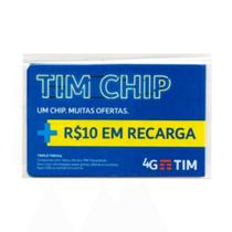 Chip Tim Pré-Pago Triplo 4G Recarga R10 Azul Chip Tim Pré-Pago Triplo 4G Recarga R10 Azul