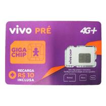 Chip Varejo Vivo Pré SC 4G+Recarga 10,00
