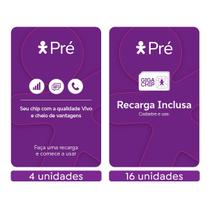 Chip Vivo Pré Kit 20 4 Sem Recarga 16 com 10,00 Recarga Chip Vivo Pré Kit 20 4 Sem Recarga 16 com 10,00 Recarga