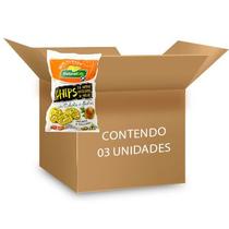 Chips Arroz e Milho, Sem Glúten, Cebola e Salsa Natural Life contendo 3 pacotes de 70g cada Chips Arroz e Milho, Sem Glúten, Cebola e Salsa Natural Life contendo 3 pacotes de 70g cada