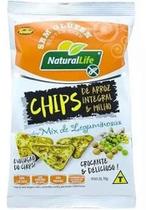 Chips arroz integral milho com mix leguminosas Natural Life 70g
