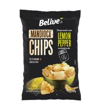 Chips Belive Mandioca com Lemon Pepper 50g 12un