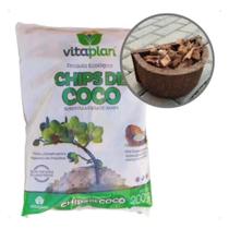 Chips Coco Para Vasos Canteiros Jardim 200g NutriPlan Chips Coco Para Vasos Canteiros Jardim 200g NutriPlan
