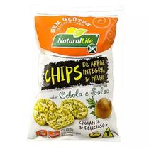 Chips de Arroz Integral e Milho Sabor Cebola e Salsa Sem Glúten Natural Life 70g Chips de Arroz Integral e Milho Sabor Cebola e Salsa Sem Glúten Natural Life 70g