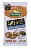 Chips de arroz integral e milho sabor churrasco Natural Life Sem Glúten - 70 g Chips de arroz integral e milho sabor churrasco Natural Life Sem Glúten - 70 g