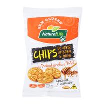 Chips de Arroz Integral e Milho Sabor Mostarda e Mel Sem Glúten Natural Life 70g