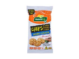 Chips de Arroz Integral e Milho sabor Presunto 70g Natural Life