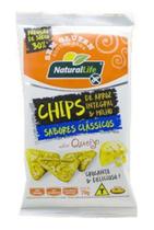 Chips de arroz integral e milho sabor queijo Natural Life Sem Glúten - 70 g Chips de arroz integral e milho sabor queijo Natural Life Sem Glúten - 70 g