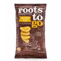 Chips de Batata-Doce c/ Mostarda Dijon ROOTS TO GO 45g Chips de Batata-Doce c/ Mostarda Dijon ROOTS TO GO 45g